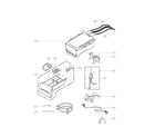 LG WM2077CW/00 dispenser assembly parts diagram