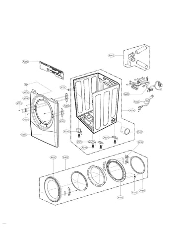Cabinet and door assembly parts