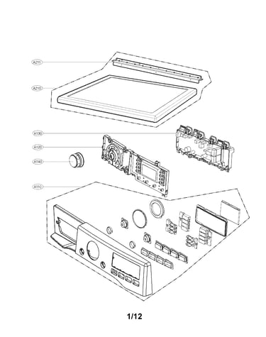 Control panel and plate assembly parts