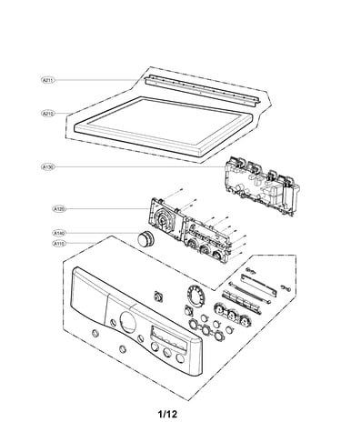 Control panel and plate assembly parts
