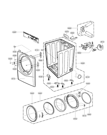 Cabinet and door assembly parts
