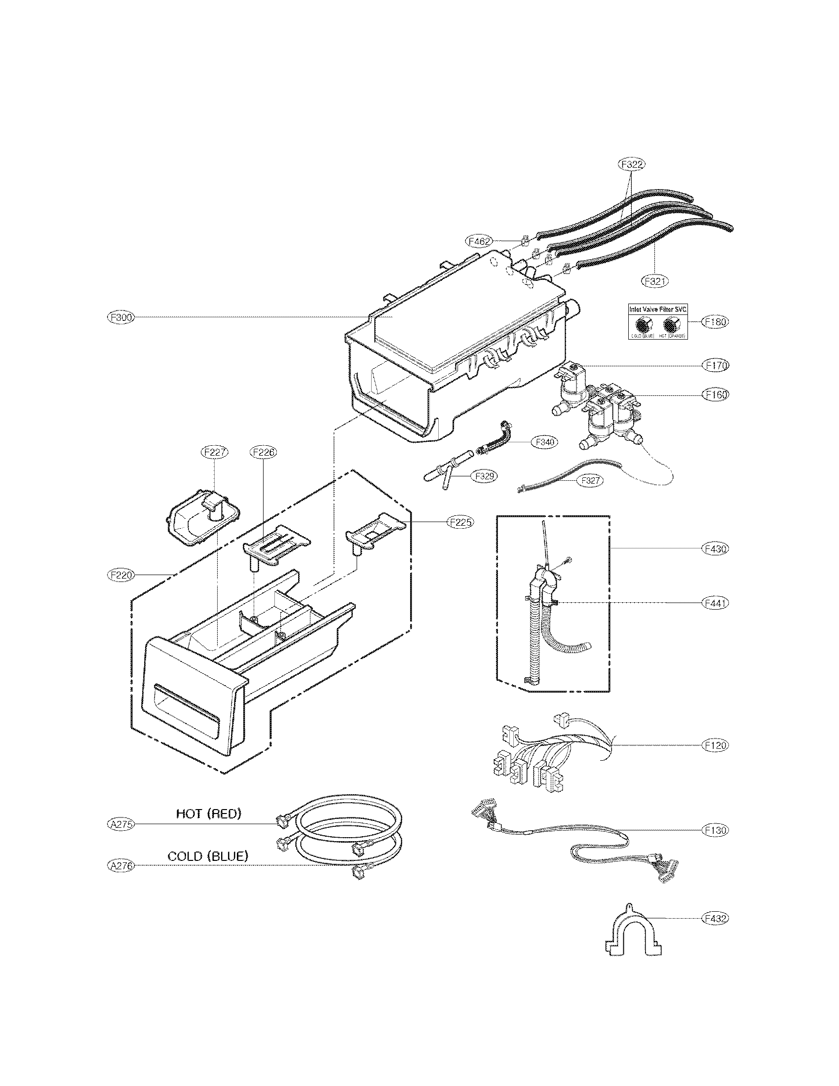 DISPENSER ASSEMBLY PARTS