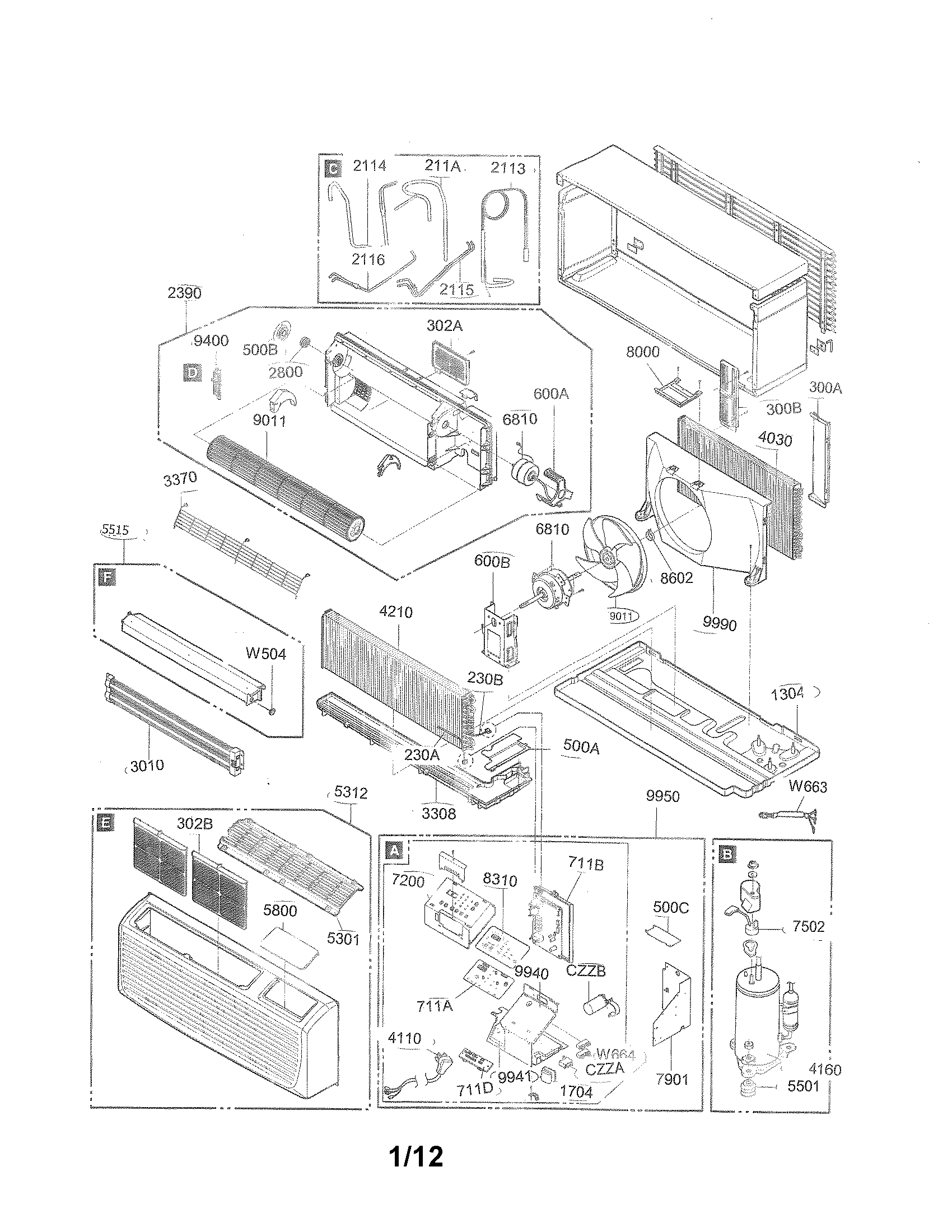 Exploded view parts