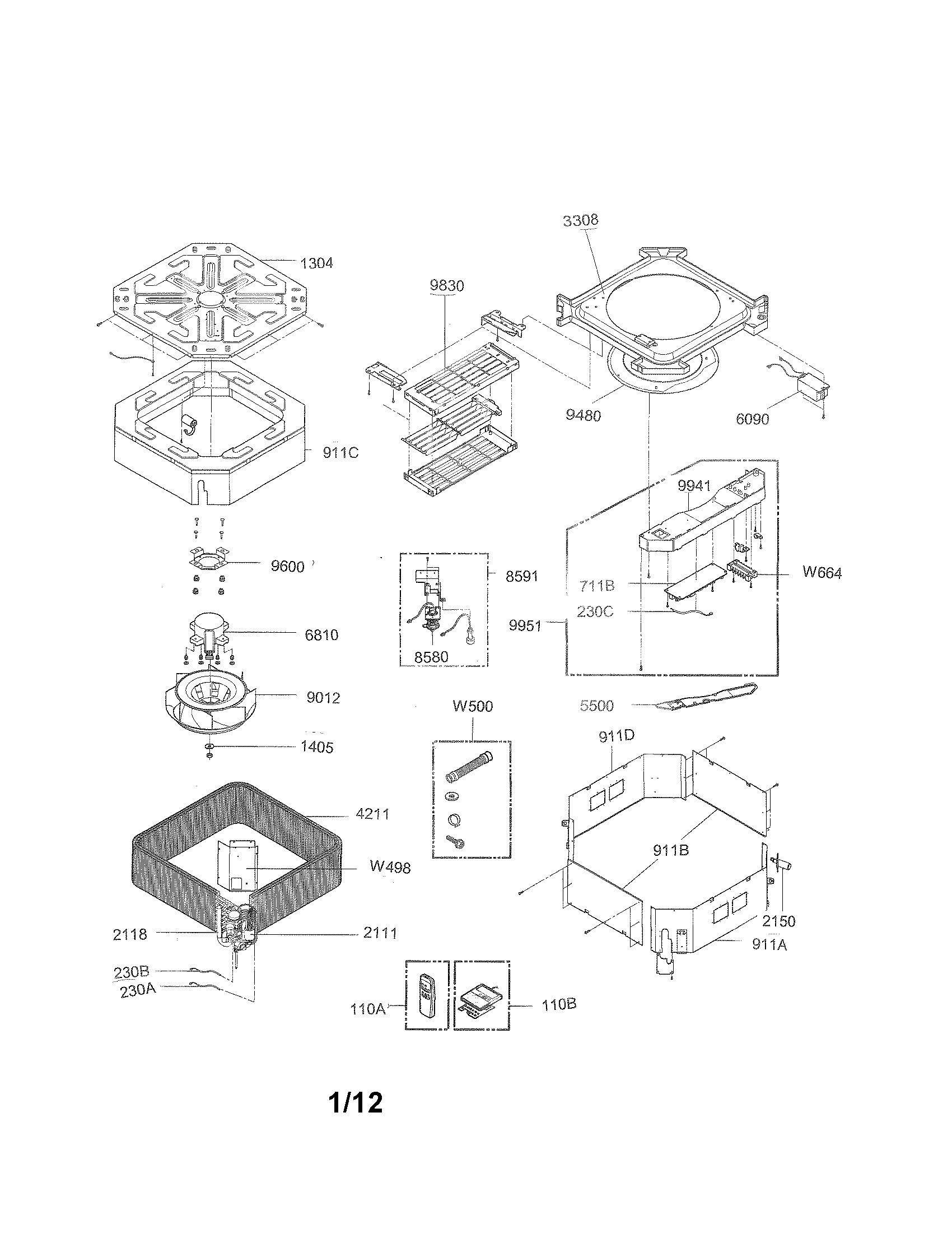 Exploded view parts