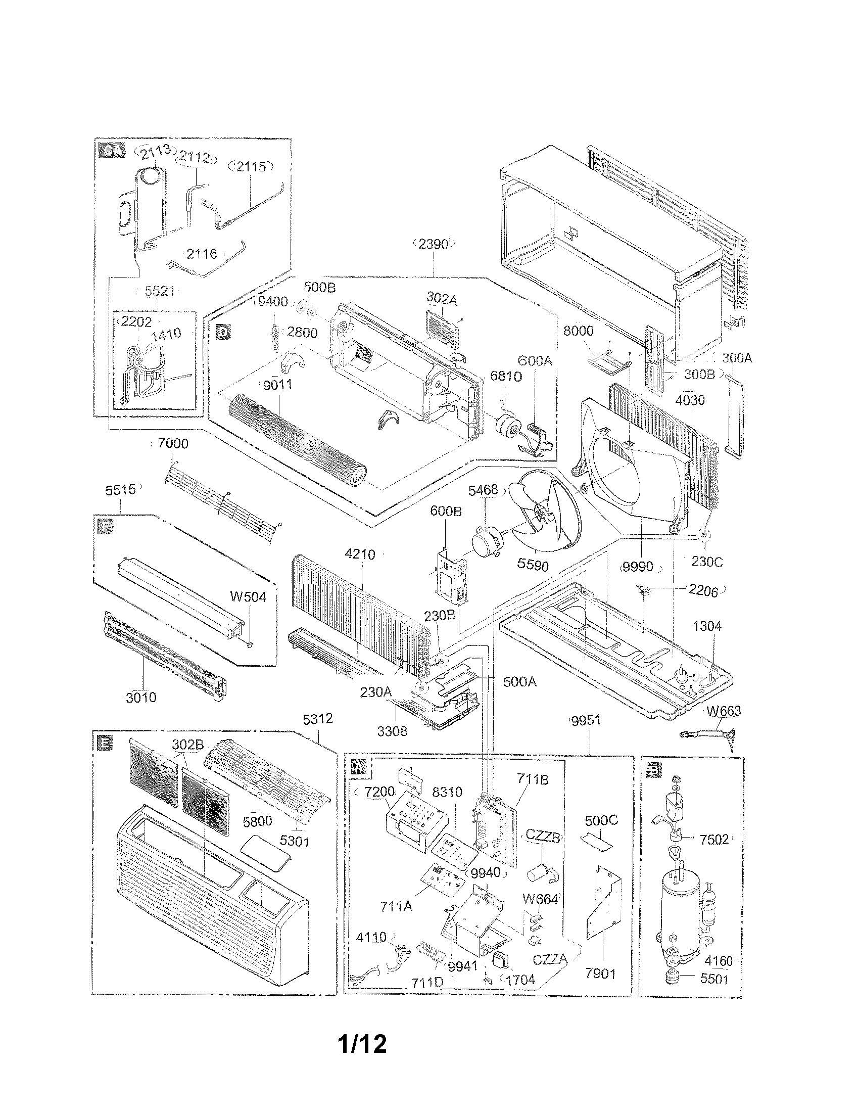 Exploded view parts