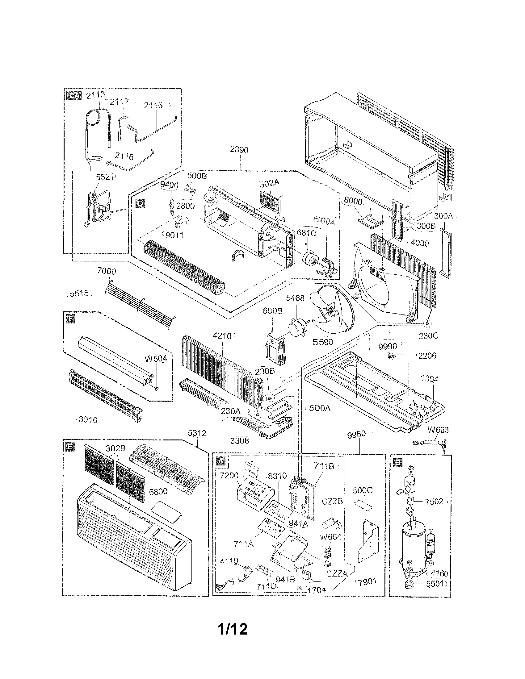 Exploded view parts