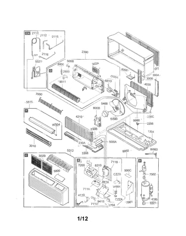 Exploded view parts