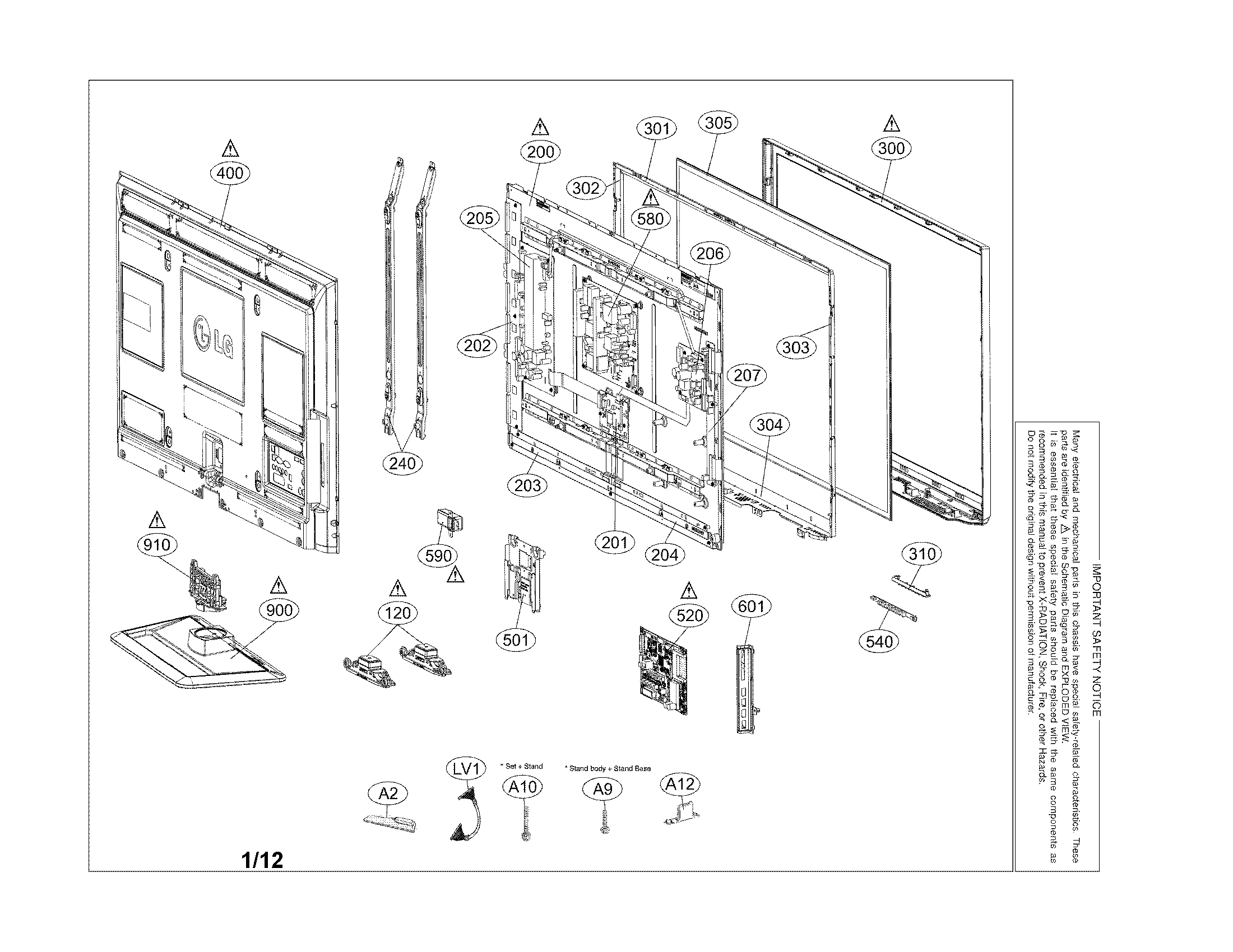 Exploded view parts