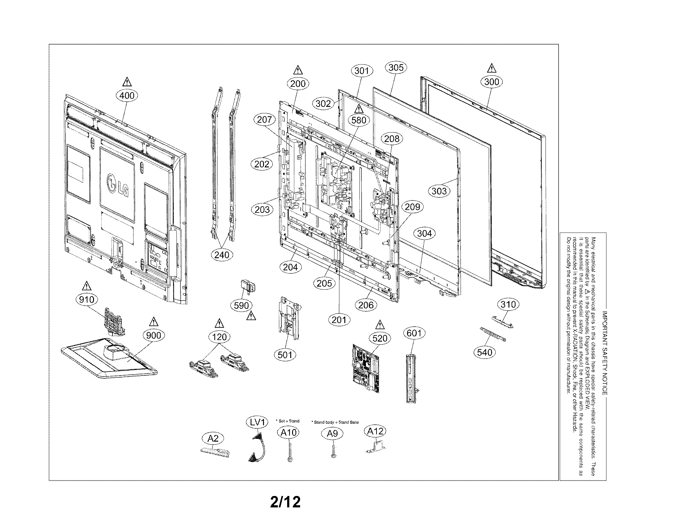 Exploded view parts
