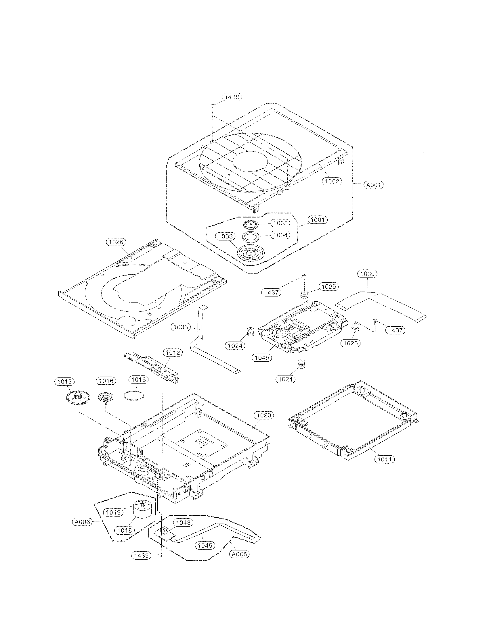 Deck mechanism parts