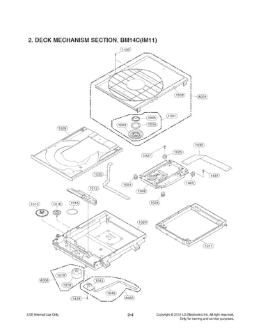 Deck mechanism parts