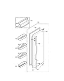 Refrigerator door parts