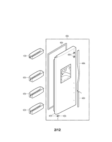 Freezer door parts