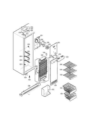 Freezer compartment parts