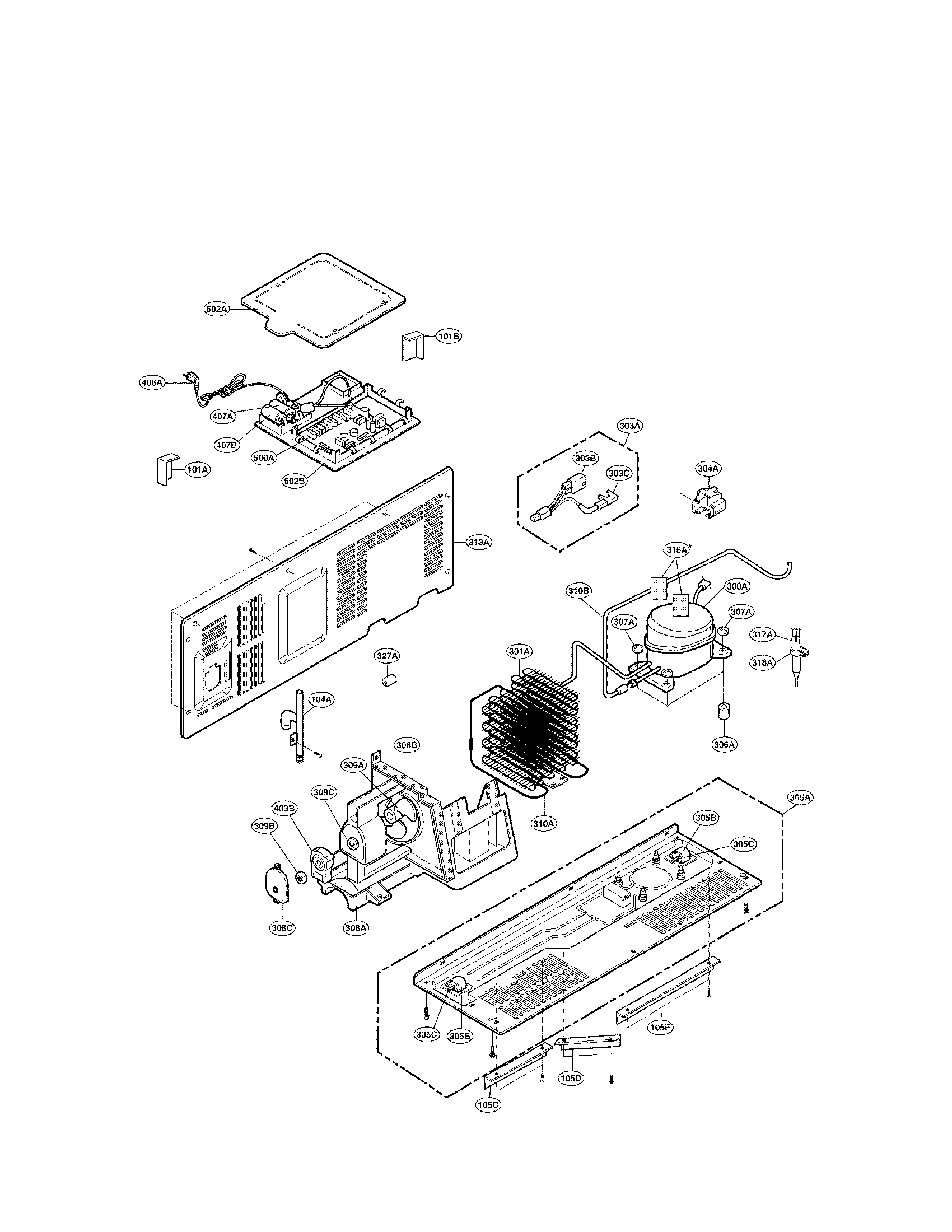 Mechanical compartment parts