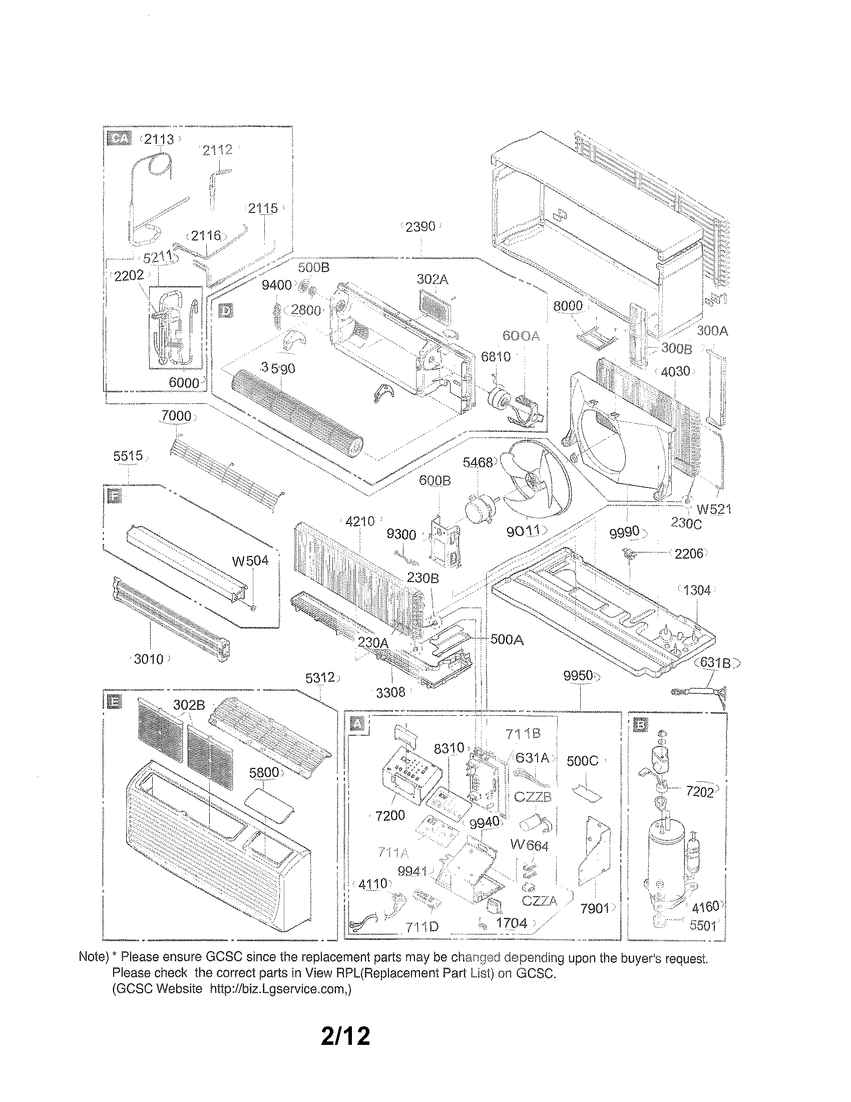 Exploded view parts