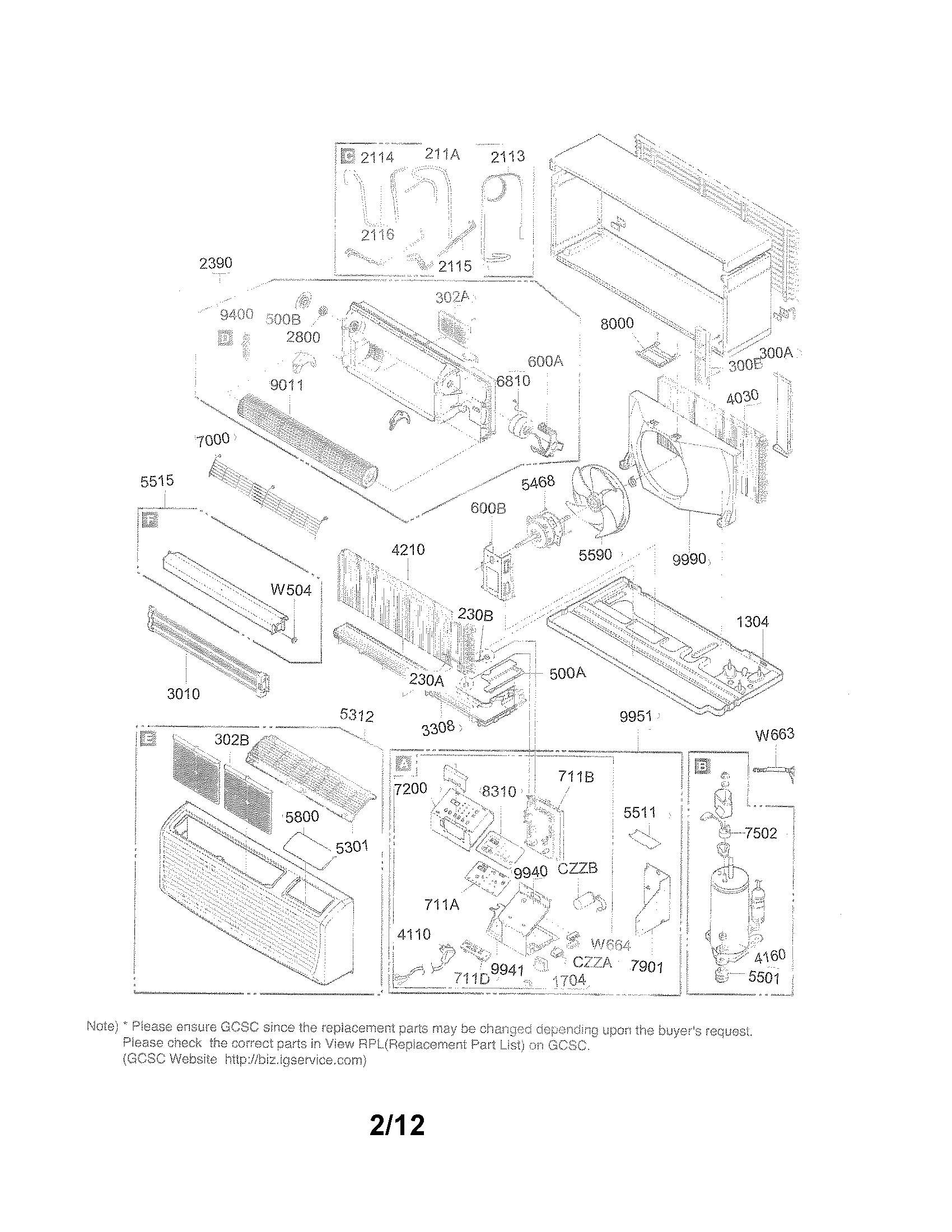 Exploded view parts