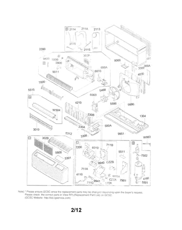 Exploded view parts