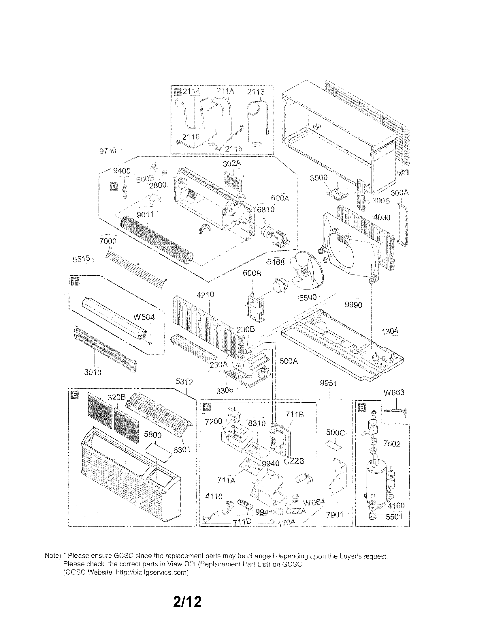 Exploded view parts