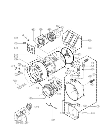 Drum and tub assembly parts