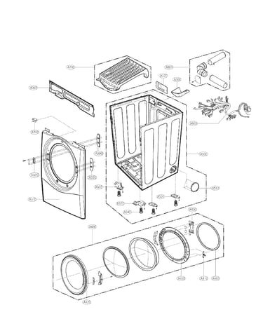 Cabinet and door assembly parts