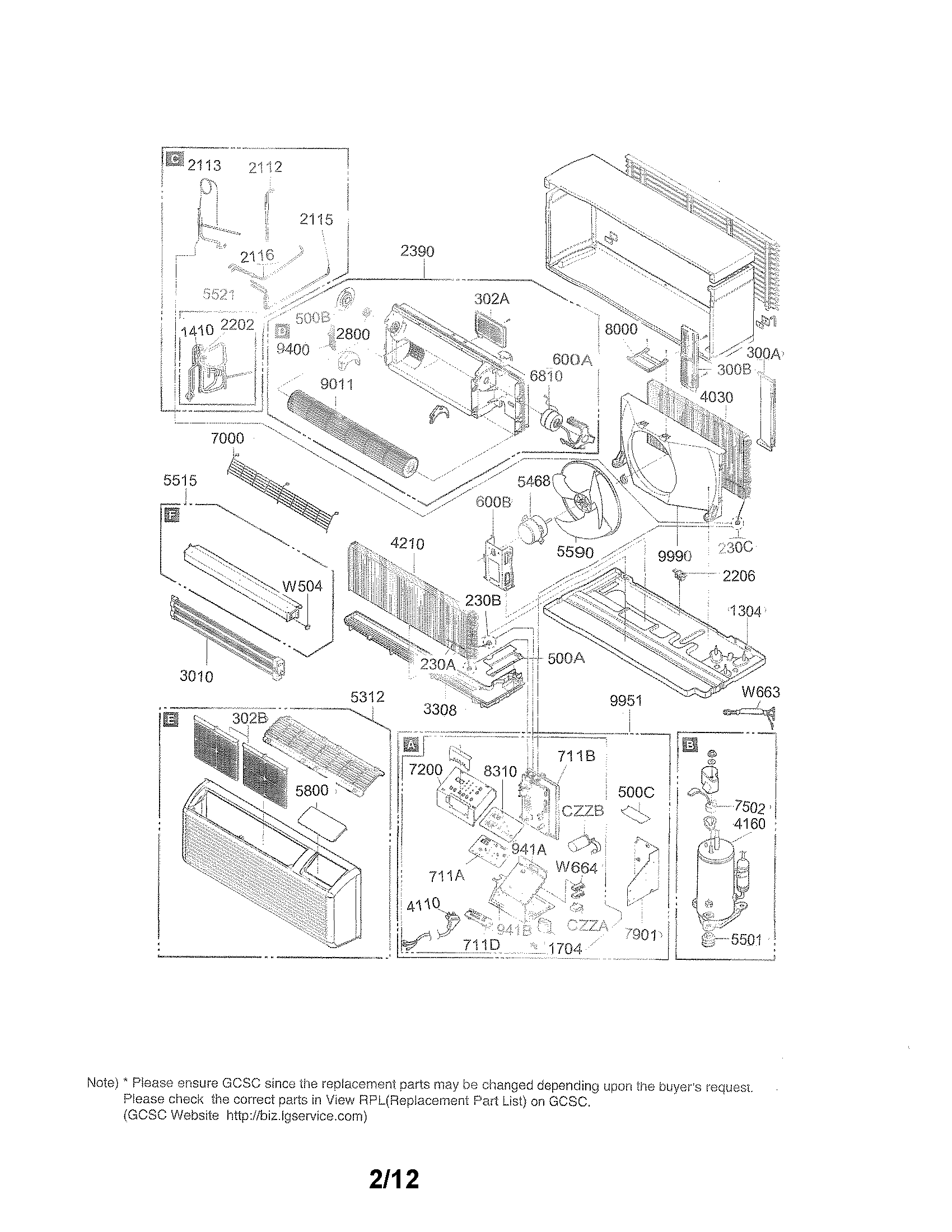 Exploded view parts
