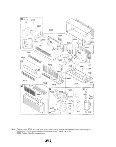 Exploded view parts