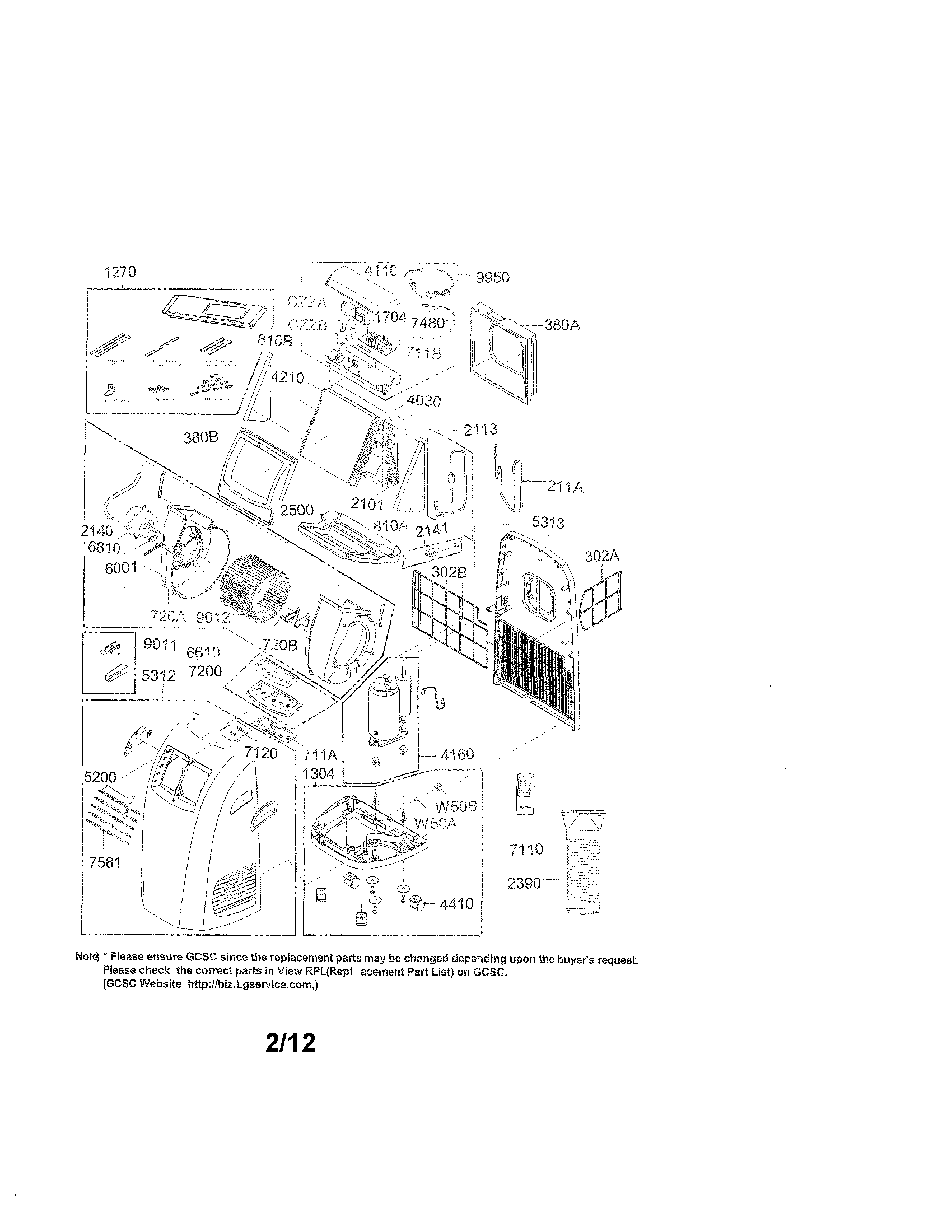 Exploded view parts
