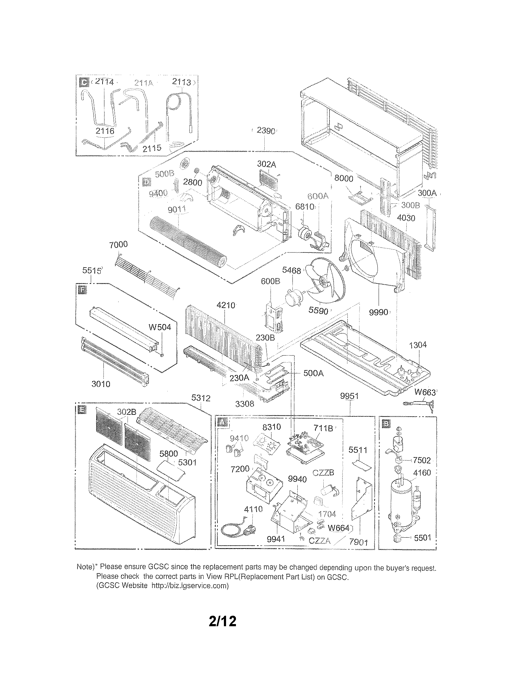Exploded view parts
