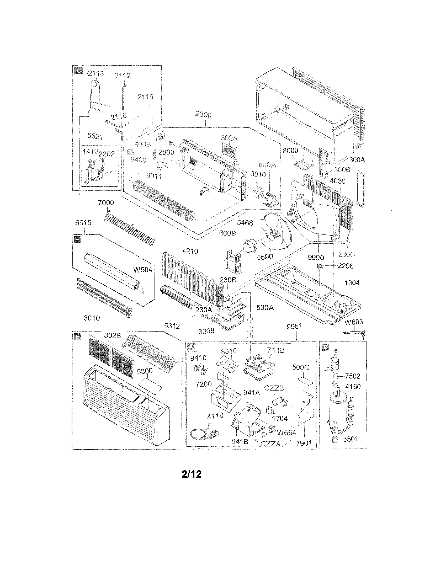 Exploded view parts