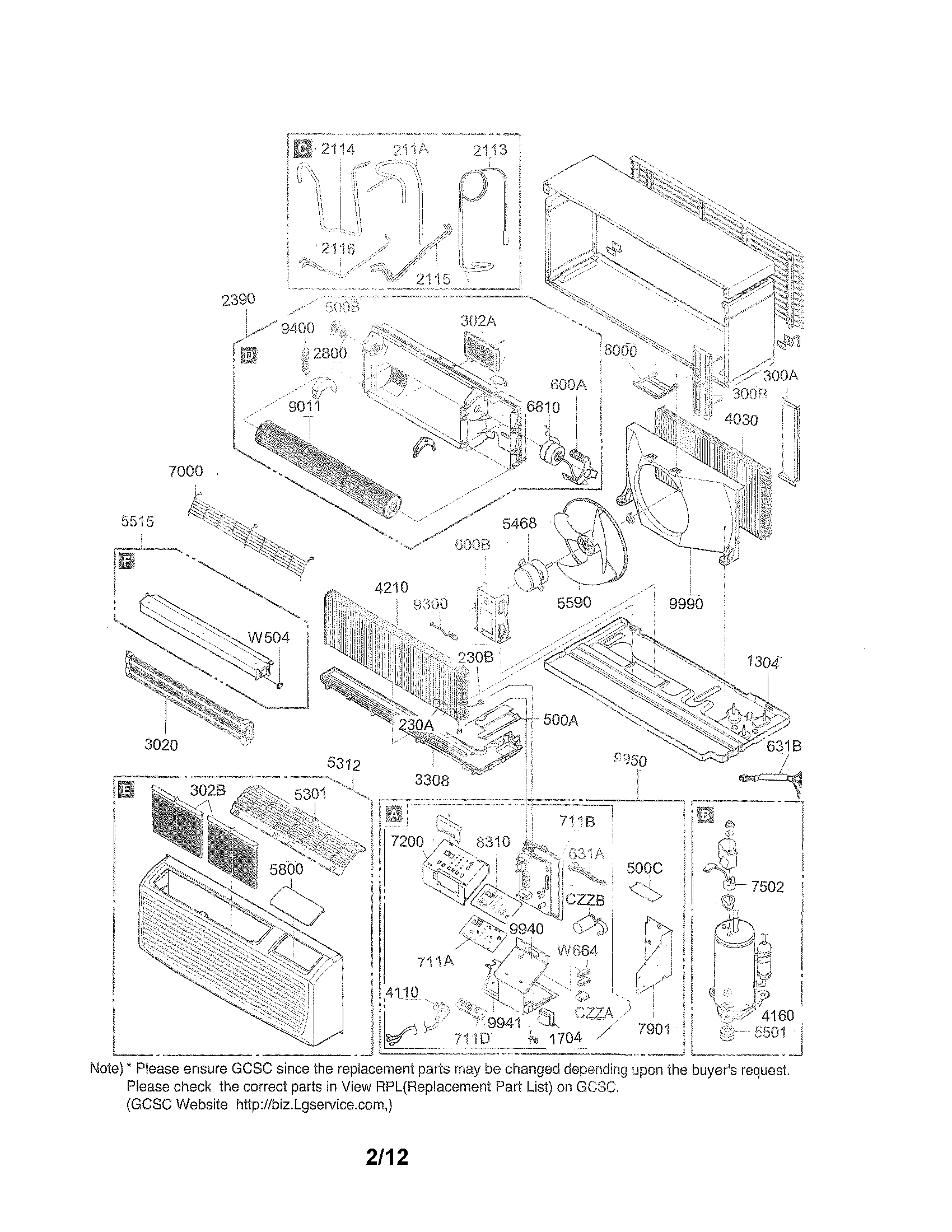 Exploded view parts