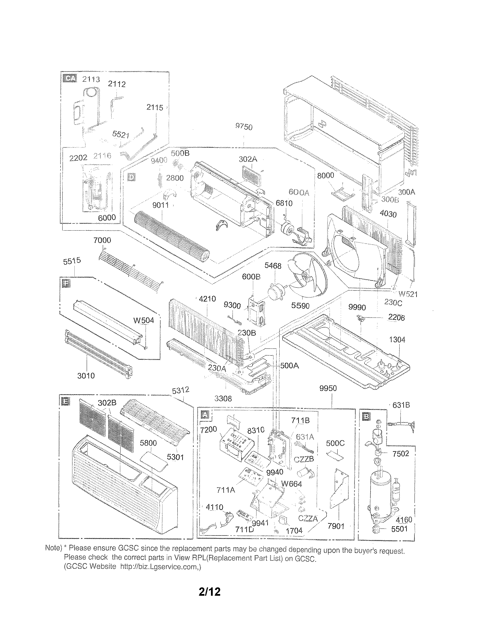 Exploded view parts