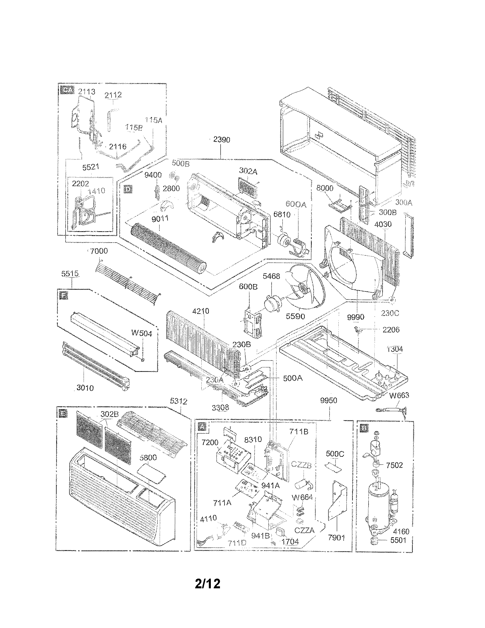 Exploded view parts