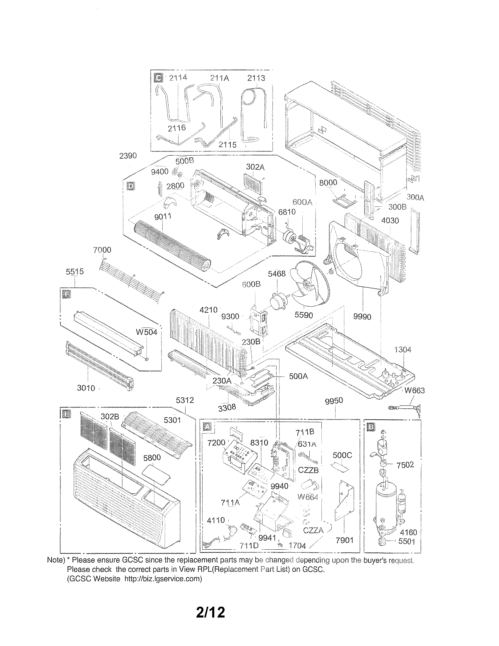 Exploded view parts