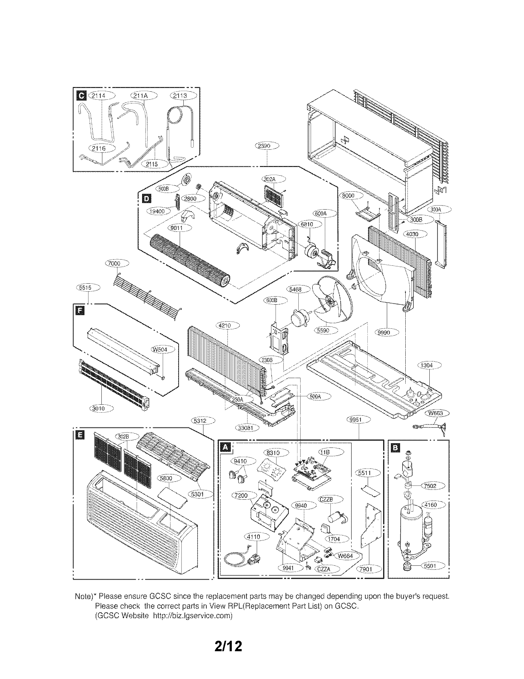 Exploded view parts