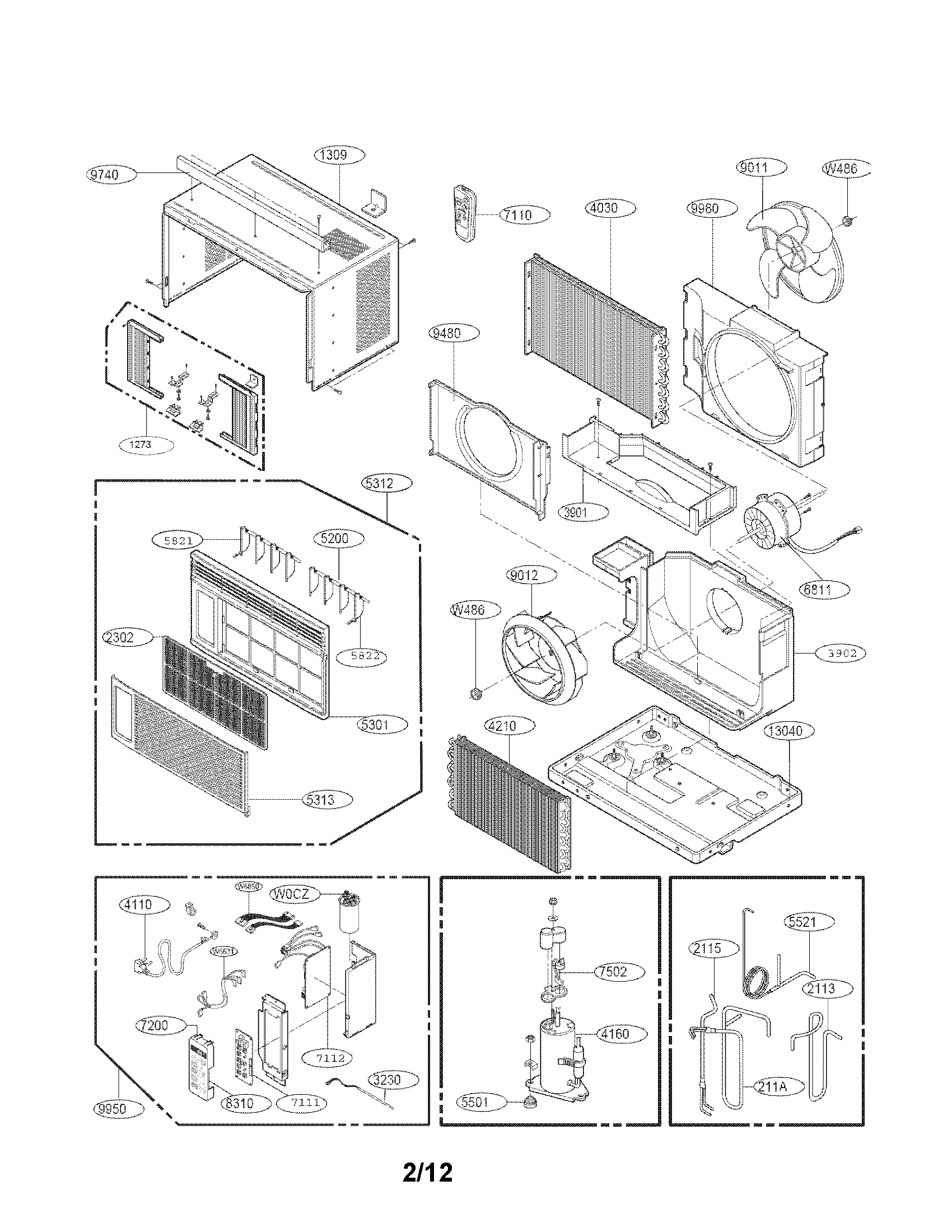 Exploded view parts
