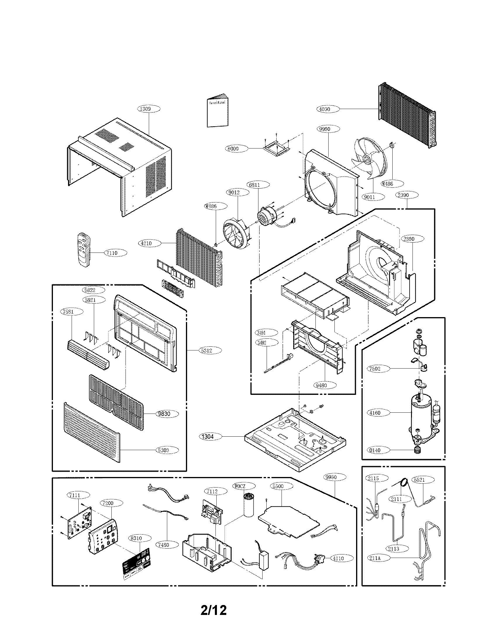 Exploded view parts