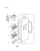 Freezer door parts