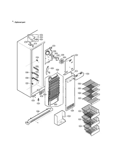 Freezer compartment parts