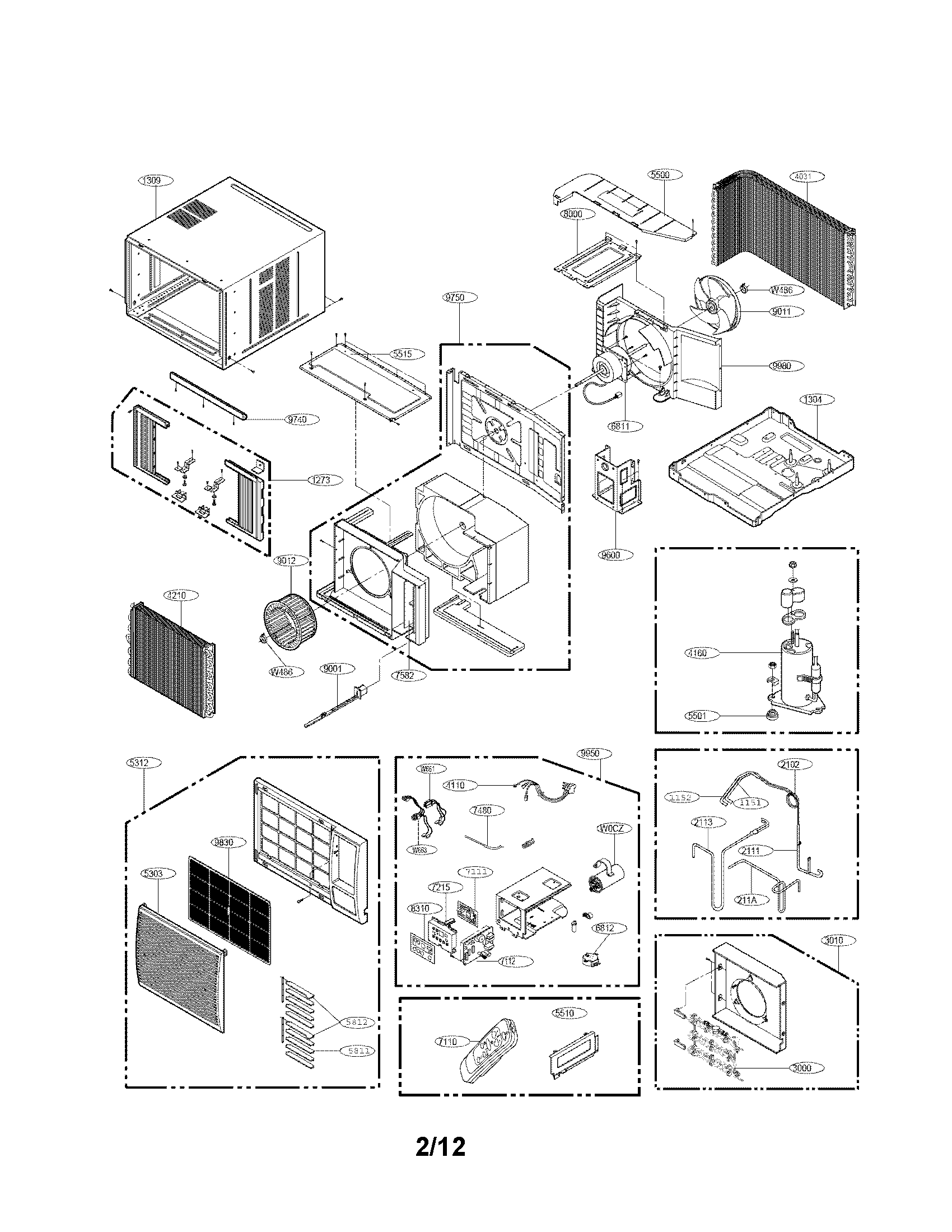 Exploded view parts