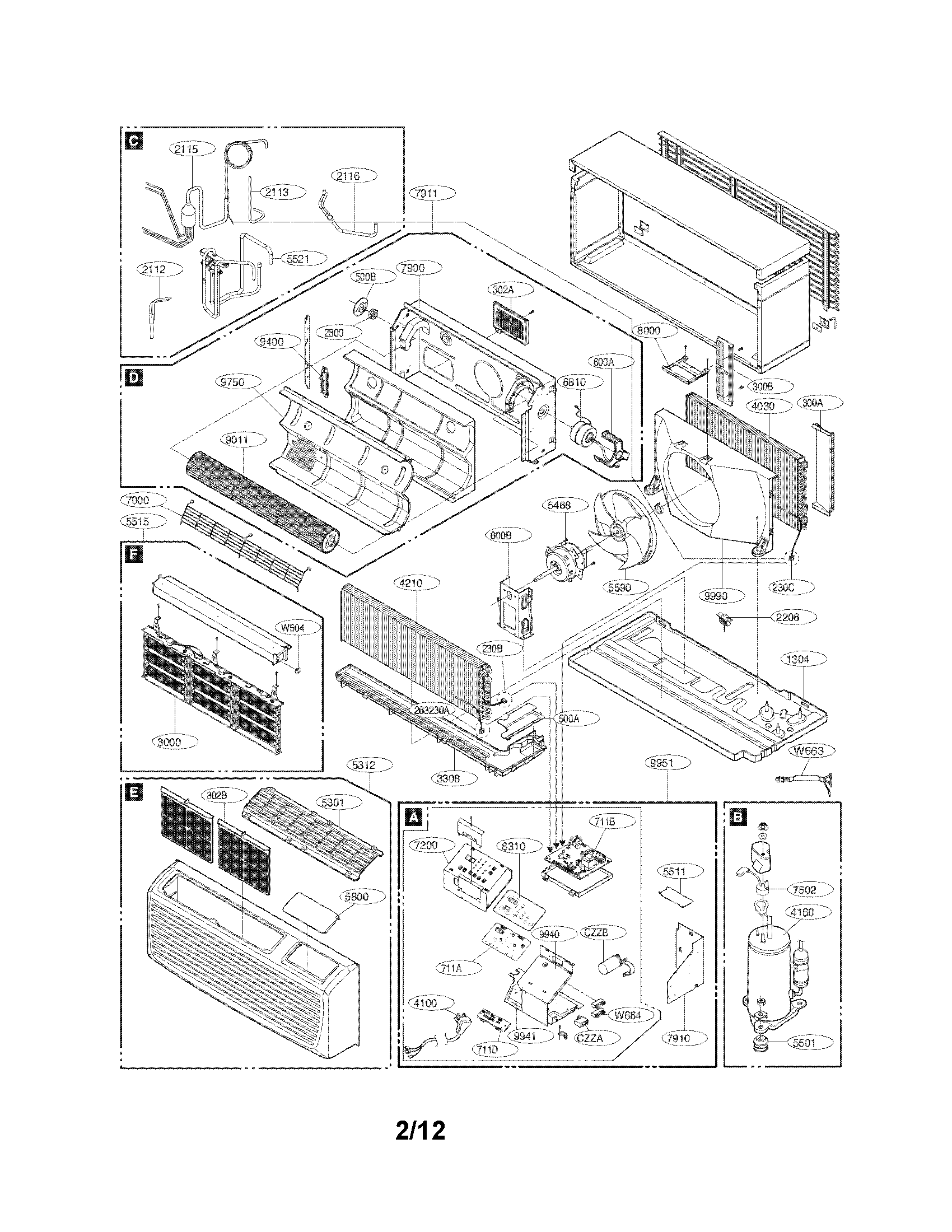 Exploded view parts
