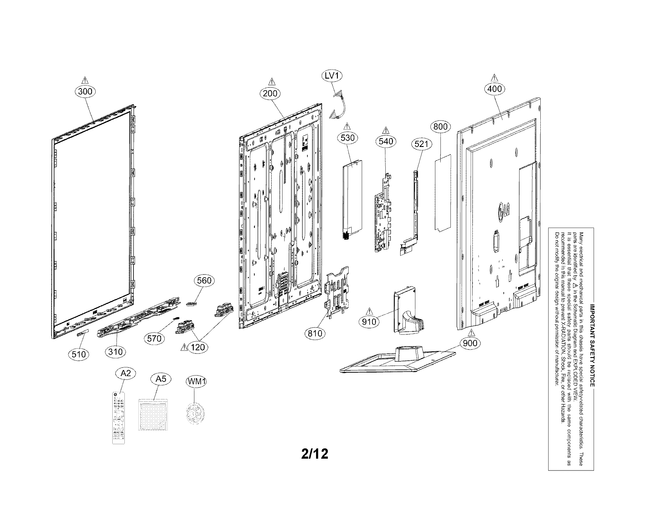 Exploded view parts