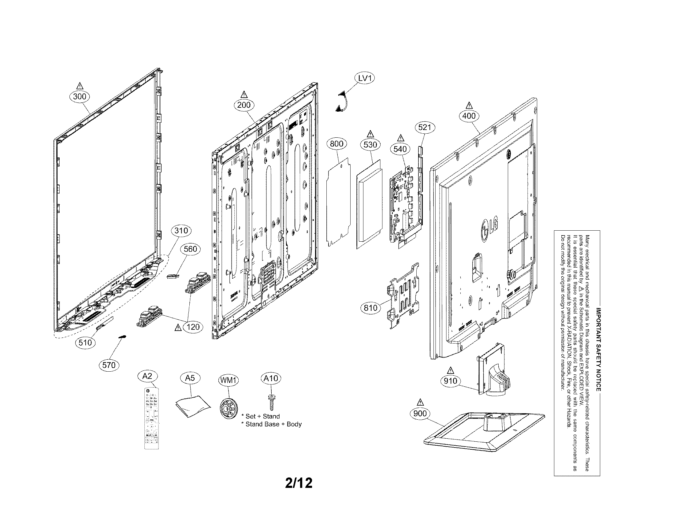 Exploded view parts