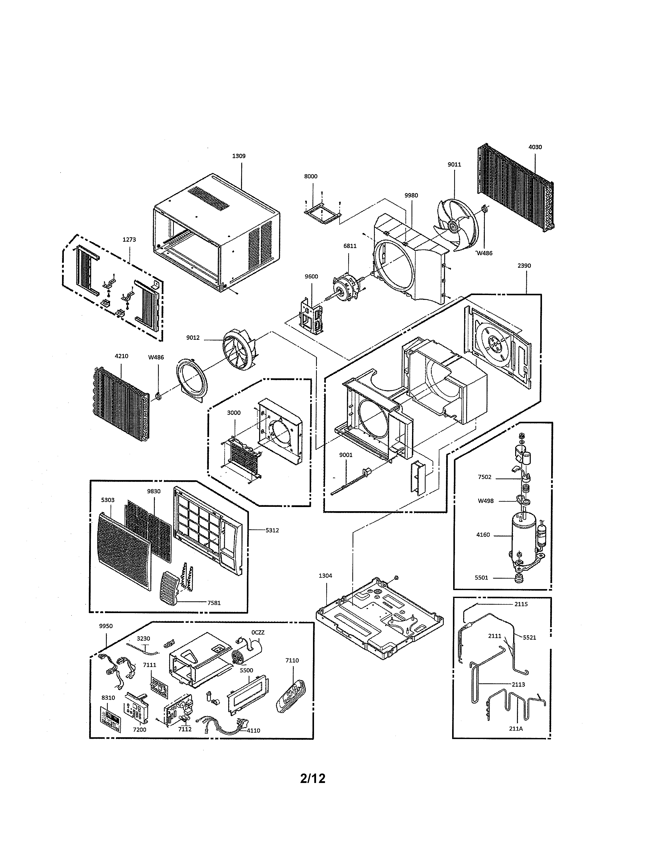 Exploded view parts