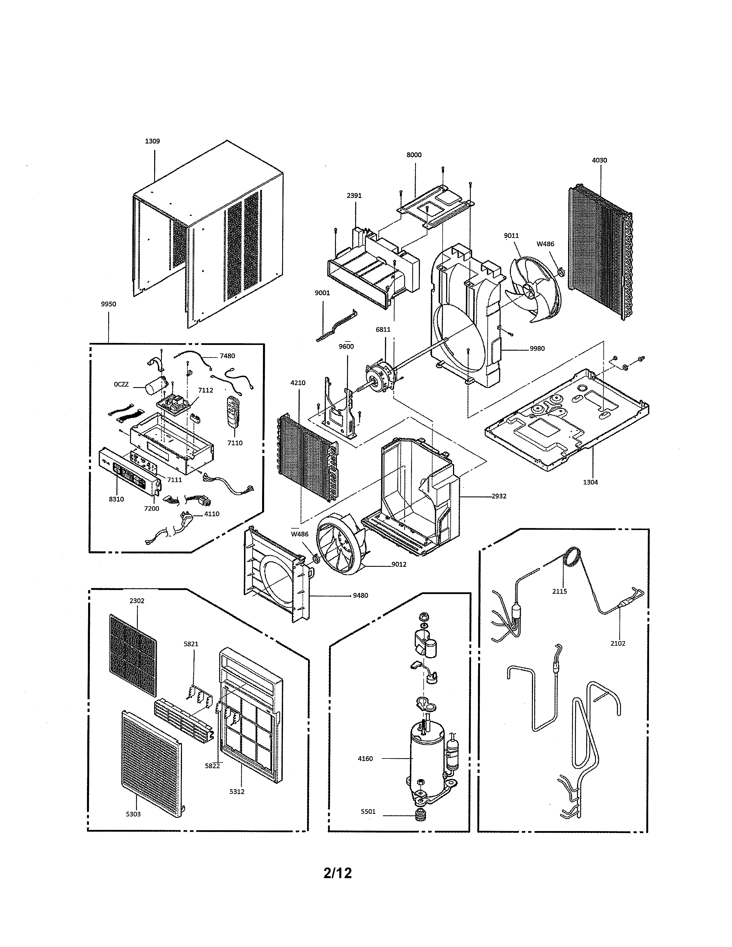Exploded view parts