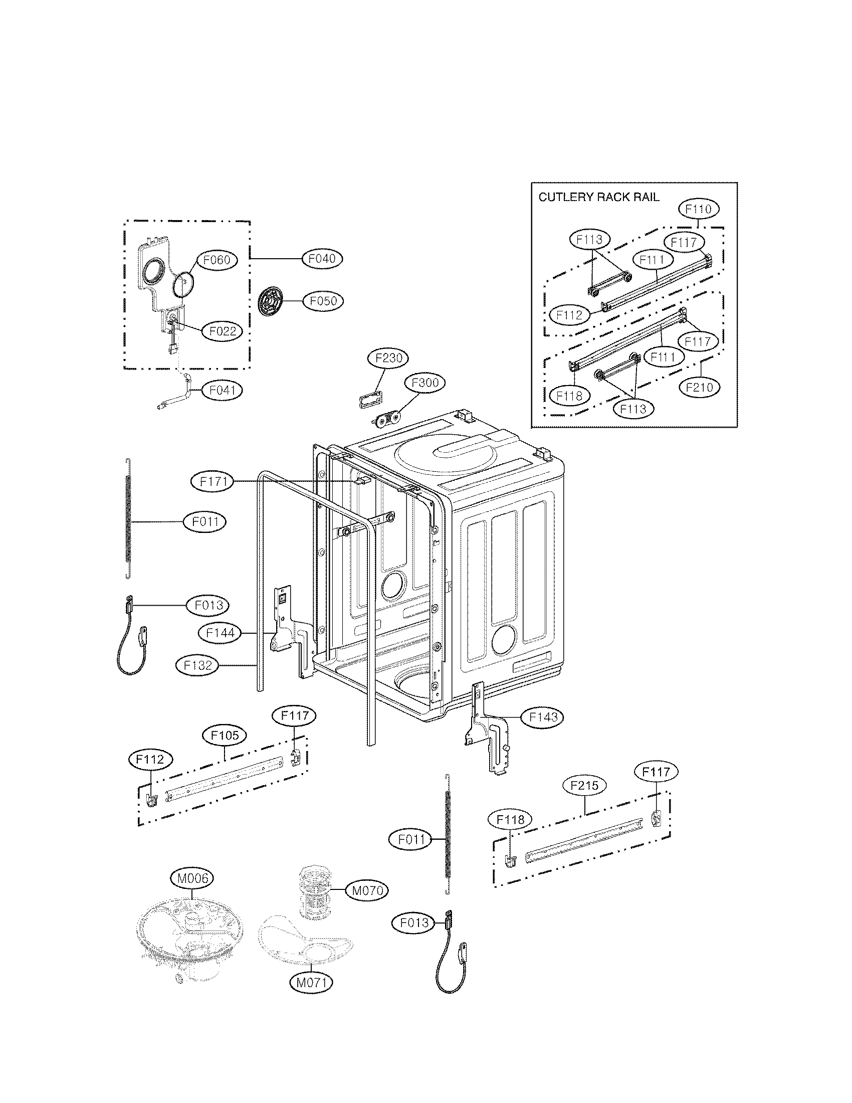 TUB ASSEMBLY PARTS