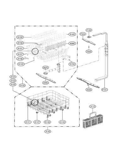 Rack assembly parts