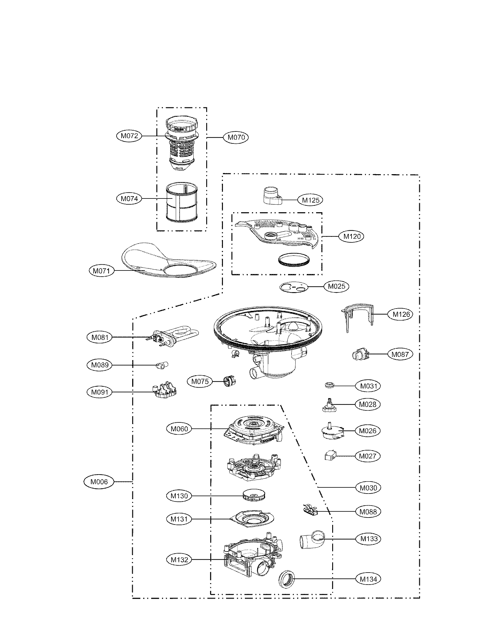 SUMP ASSEMBLY PARTS