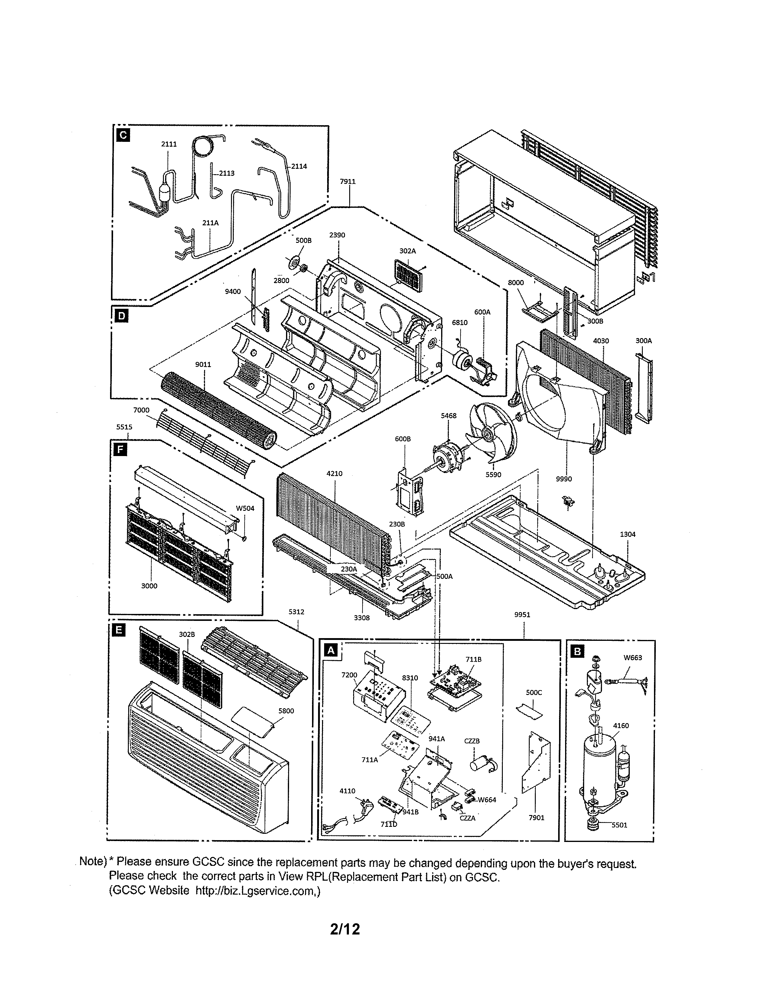Exploded view parts