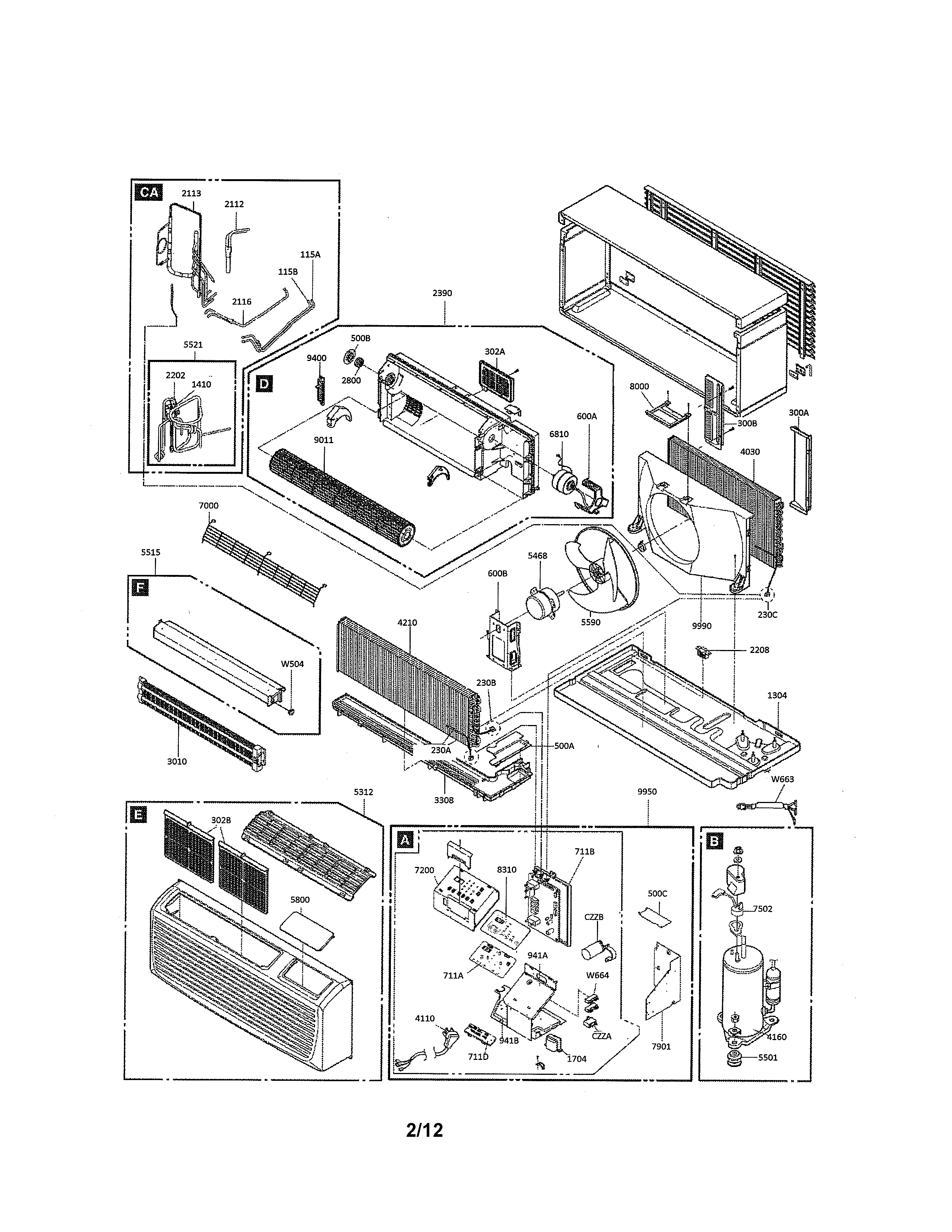 Exploded view parts